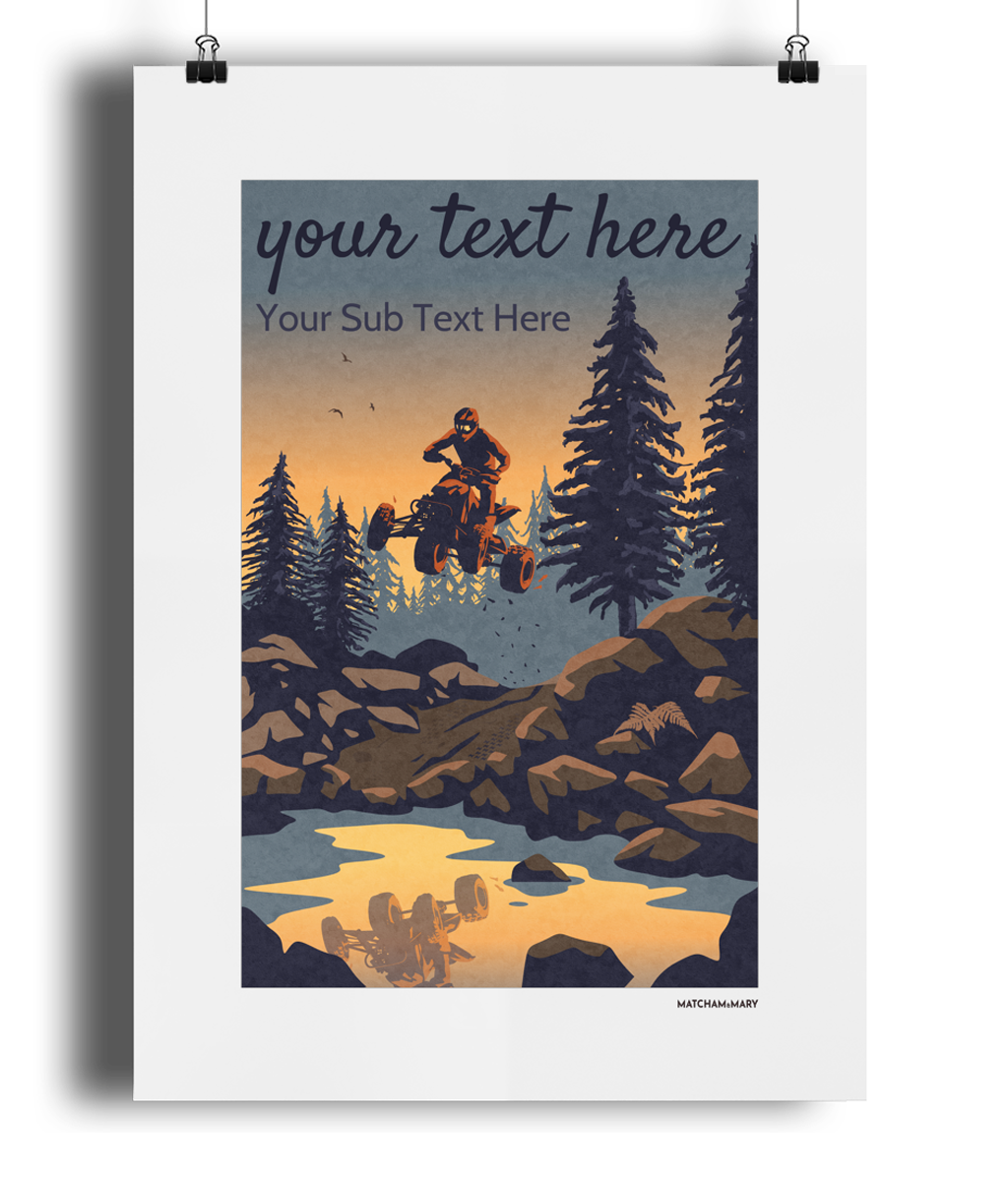 Do It Off Road Art Print - Personalised