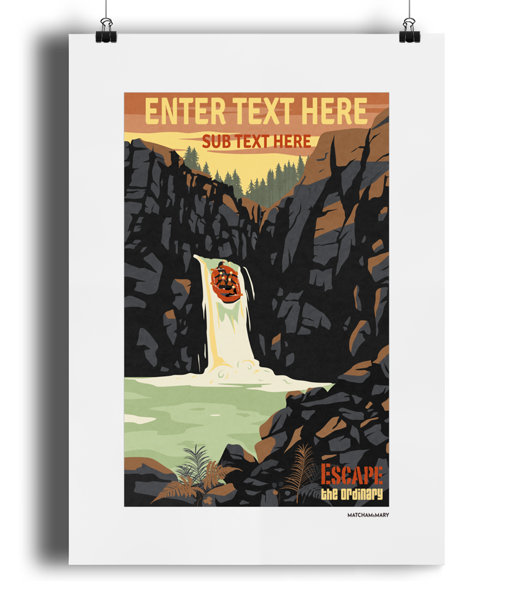 Escape The Ordinary Sunset Art Print - Personalised
