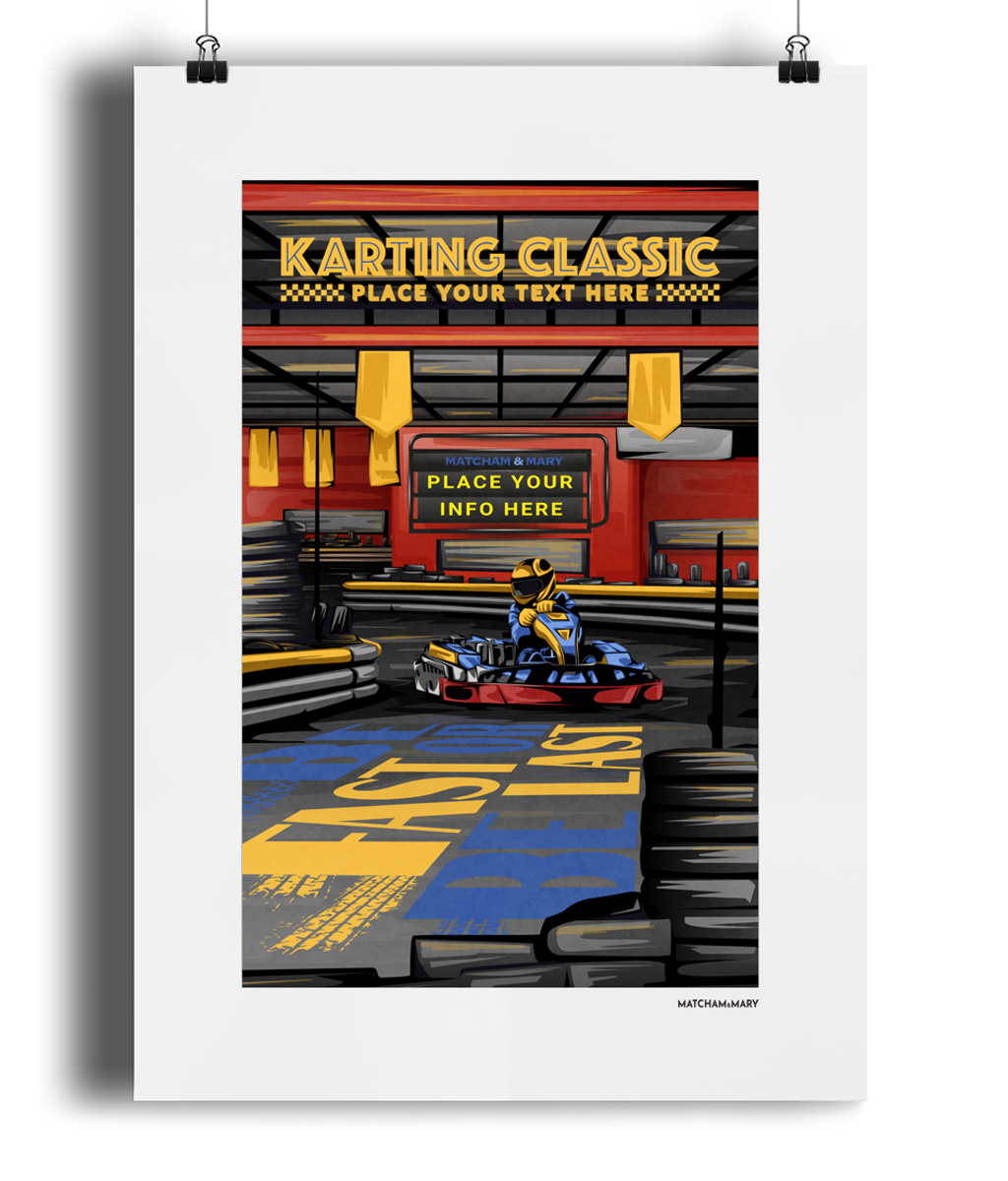 Fast Or Last Art Print - Personalised