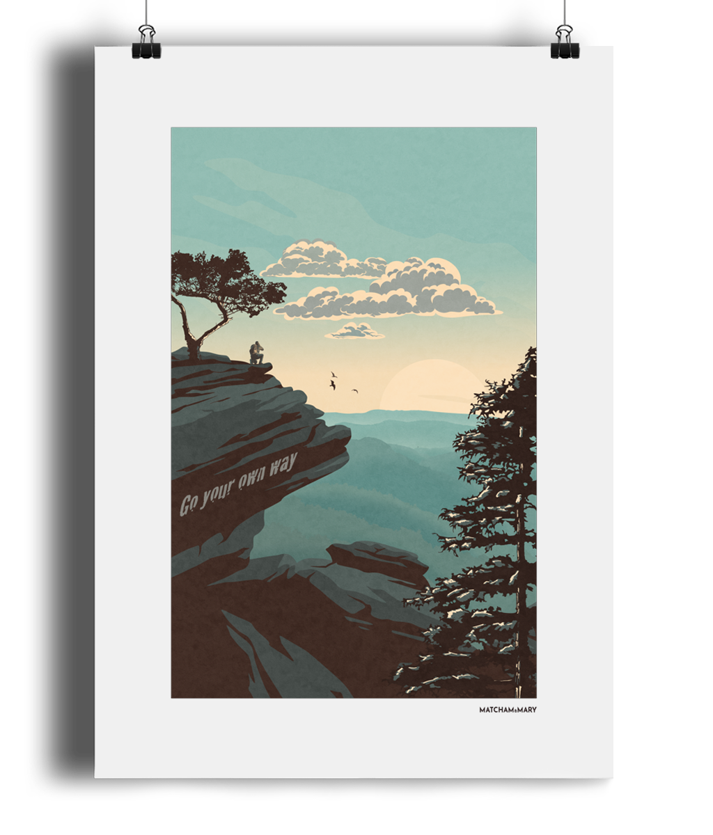 Go Your Own Way Art Print