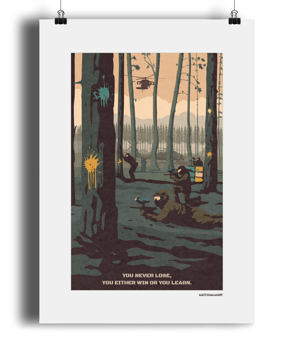 Paintball Chaos Art Print