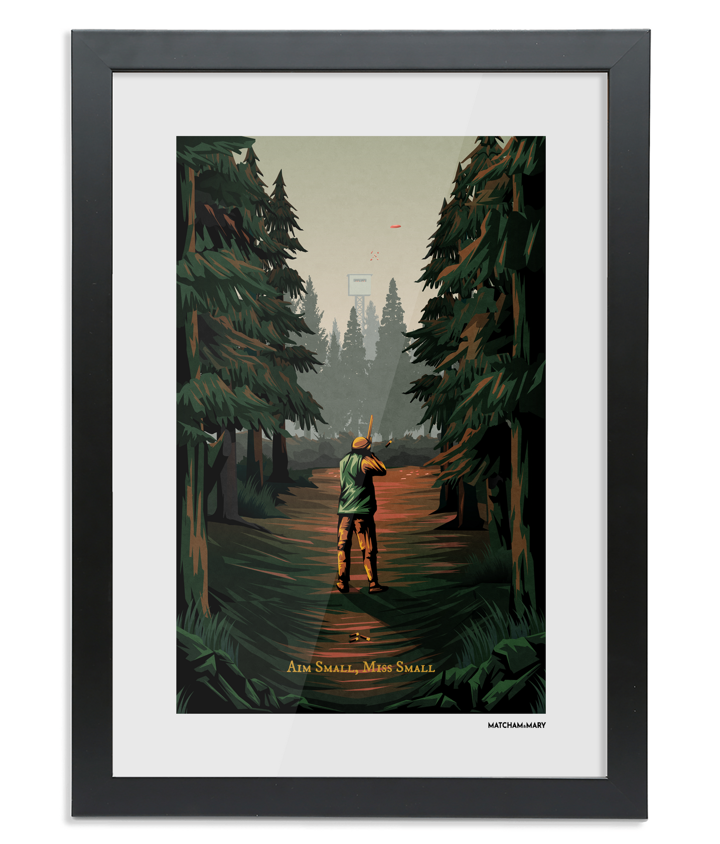 Aim Small Miss Small Art Print (Male Shooter)