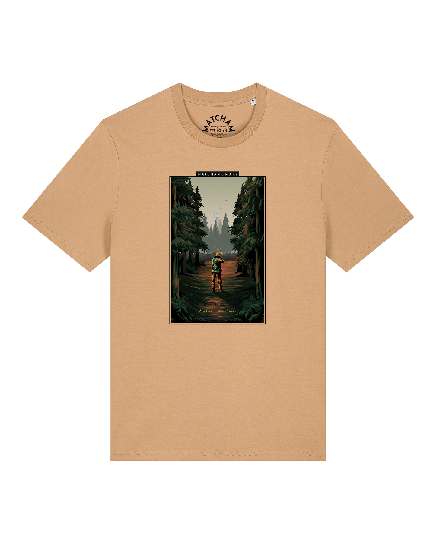 Aim Small Miss Small Tee (Mens Small Print)