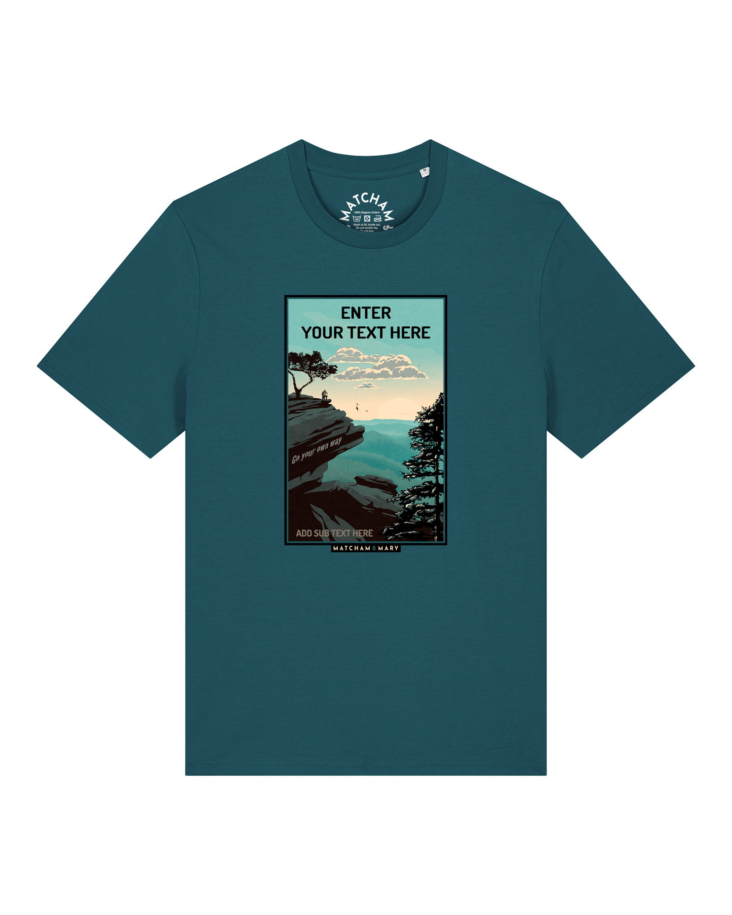 Go Your Own Way Tee (Small Print) - Personalised