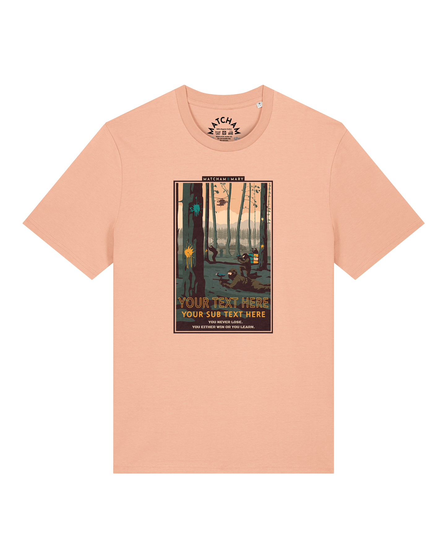 Paintball Chaos Tee (Small Print) - Personalised