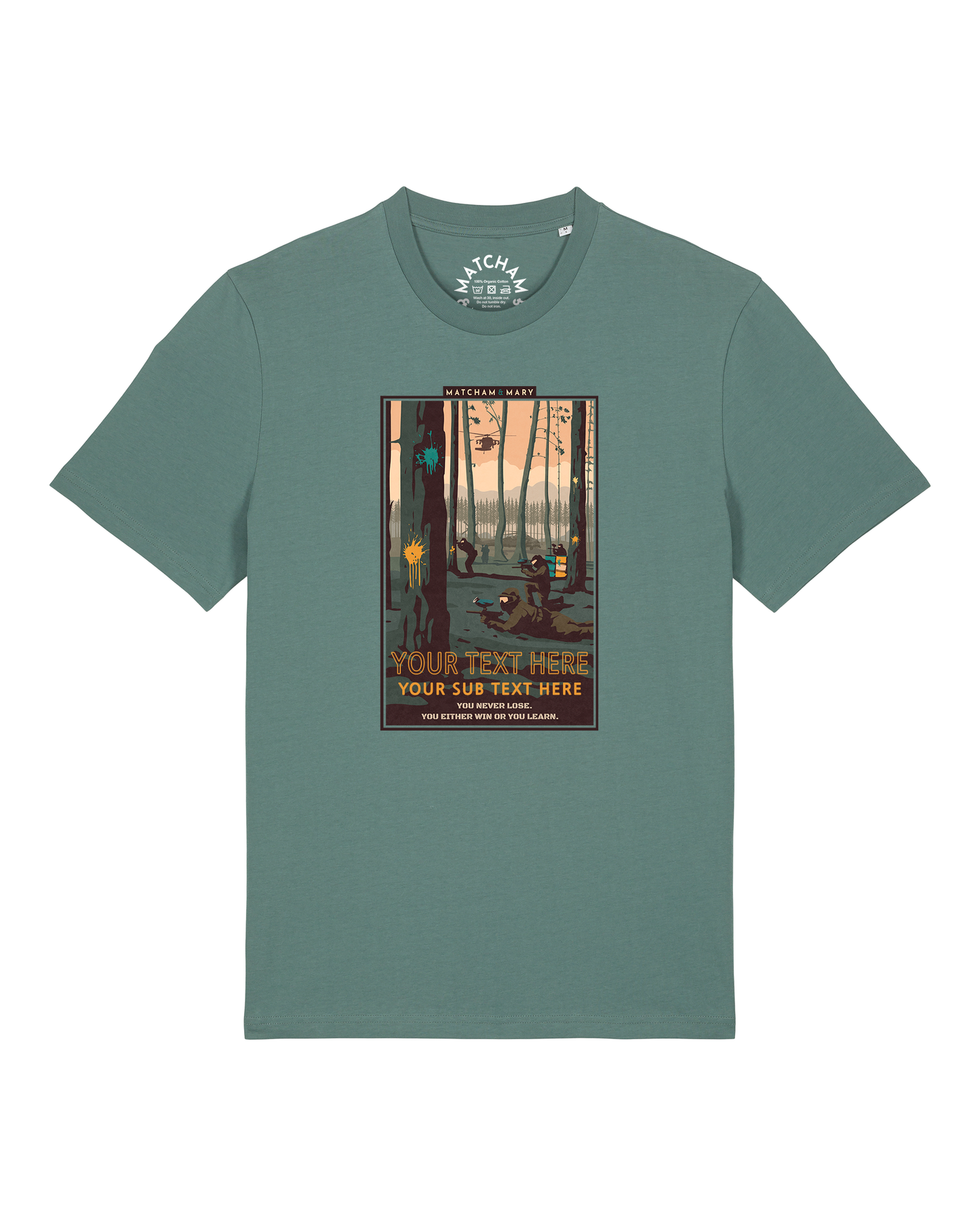 Paintball Chaos Tee (Small Print) - Personalised