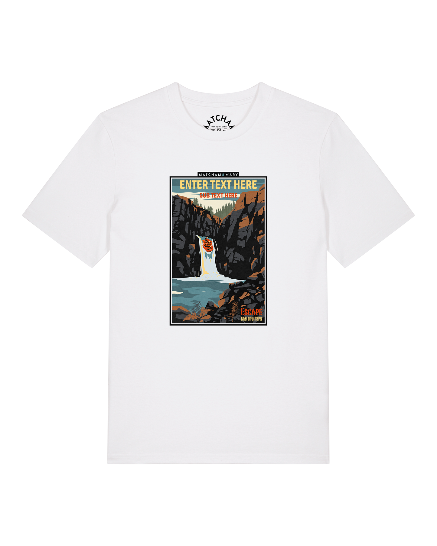 Escape The Ordinary Daytime Tee (Small Print) - Personalised