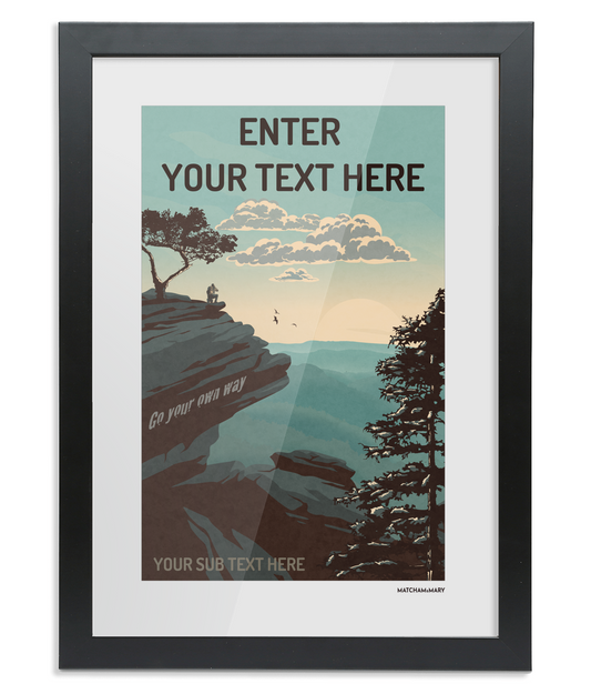 Go Your Own Way Art Print - Personalised