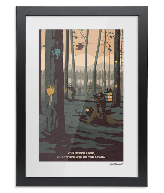 Paintball Chaos Art Print