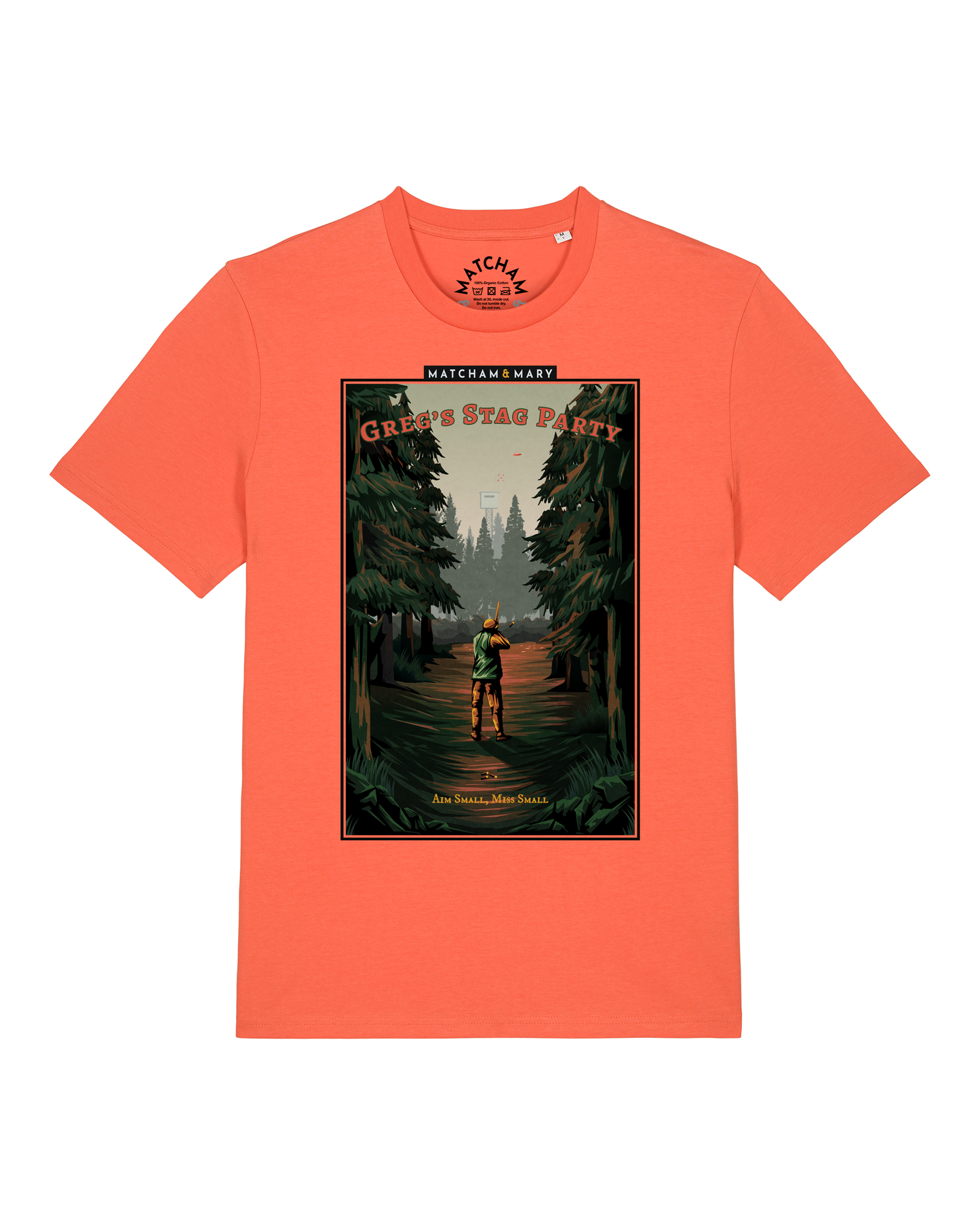 Aim Small Miss Small Tee (Male Shooter) - Personalised