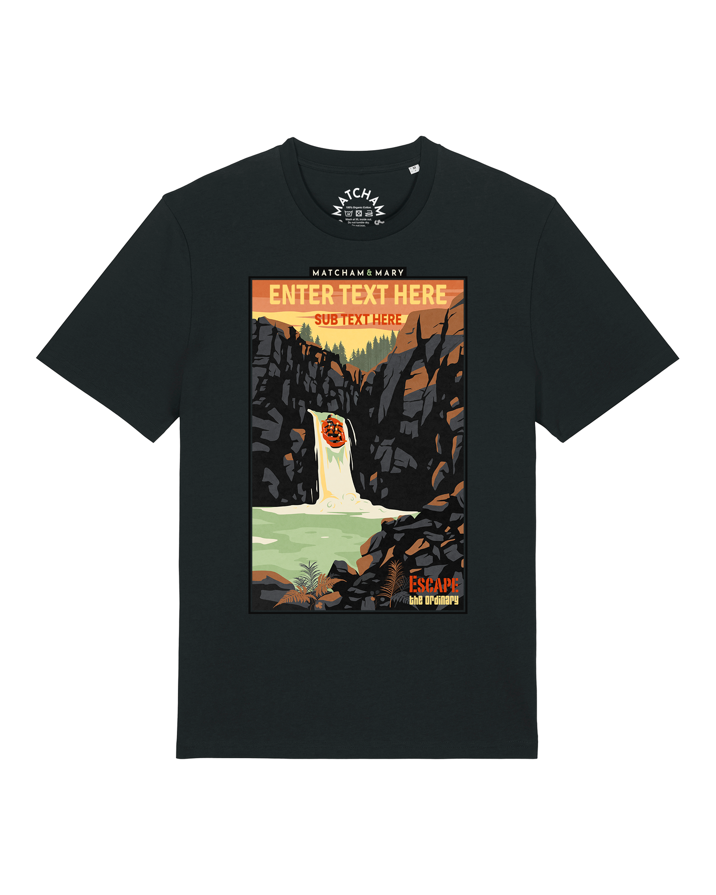 Escape The Ordinary Sunset Tee - Personalised