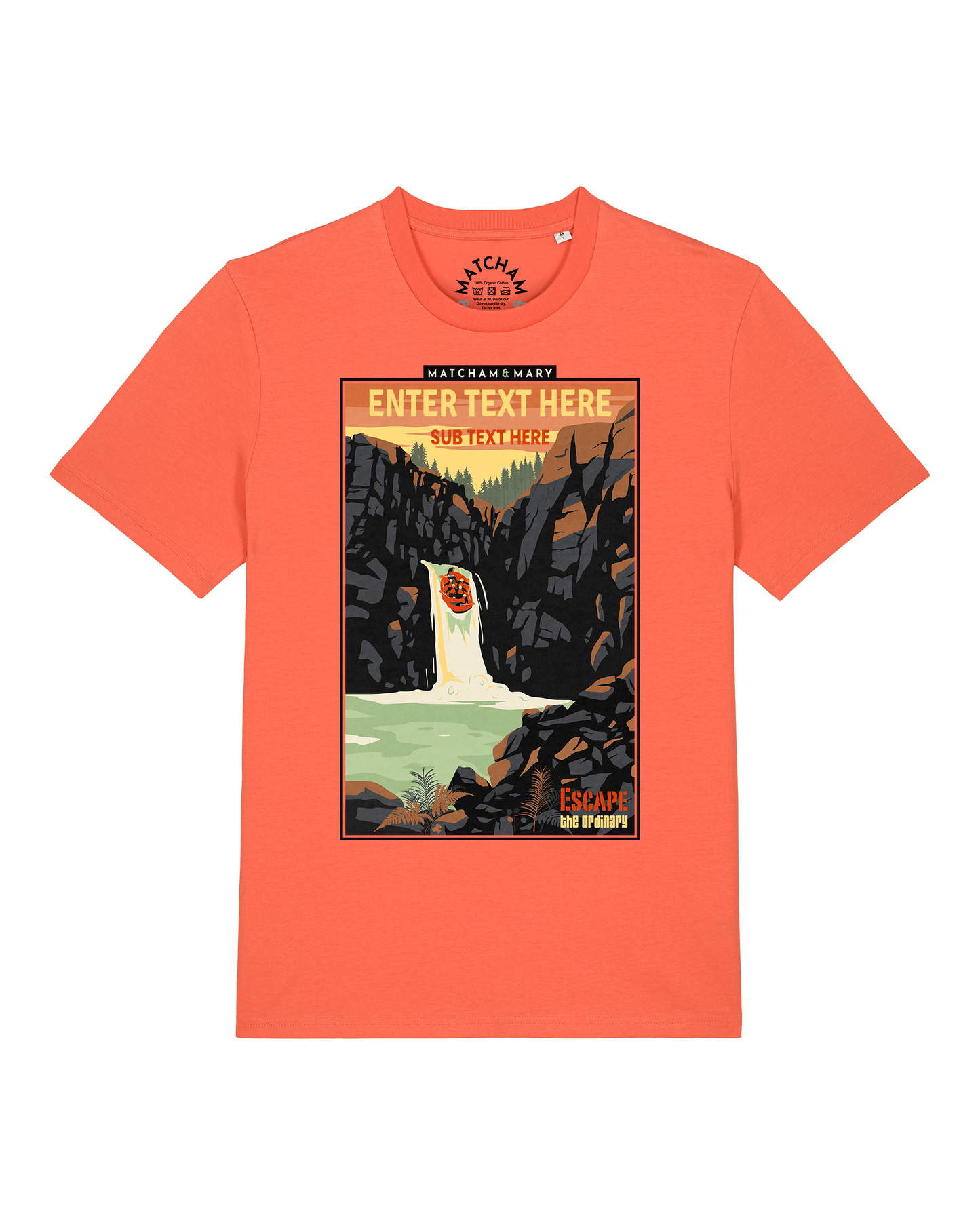 Escape The Ordinary Sunset Tee - Personalised