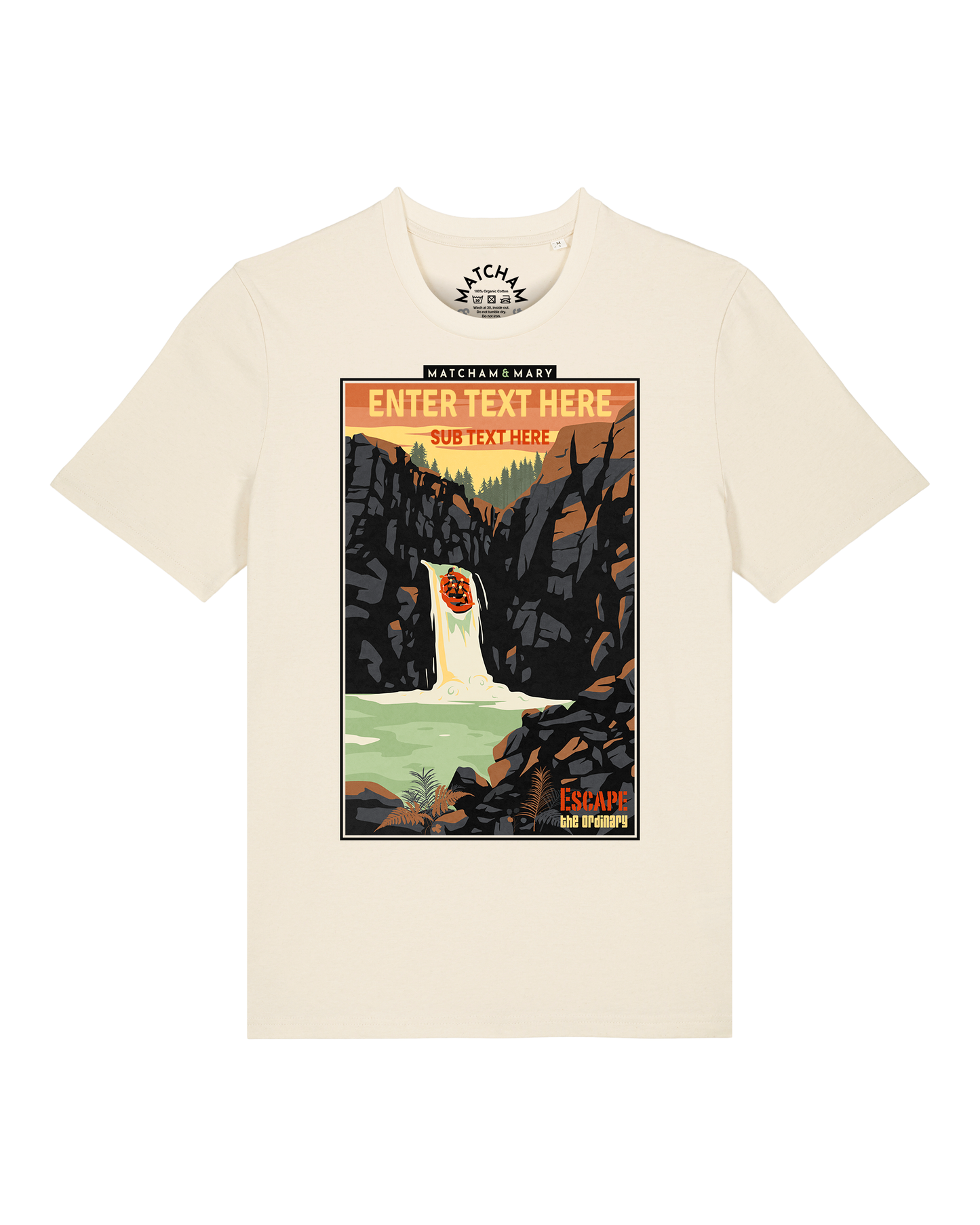 Escape The Ordinary Sunset Tee - Personalised