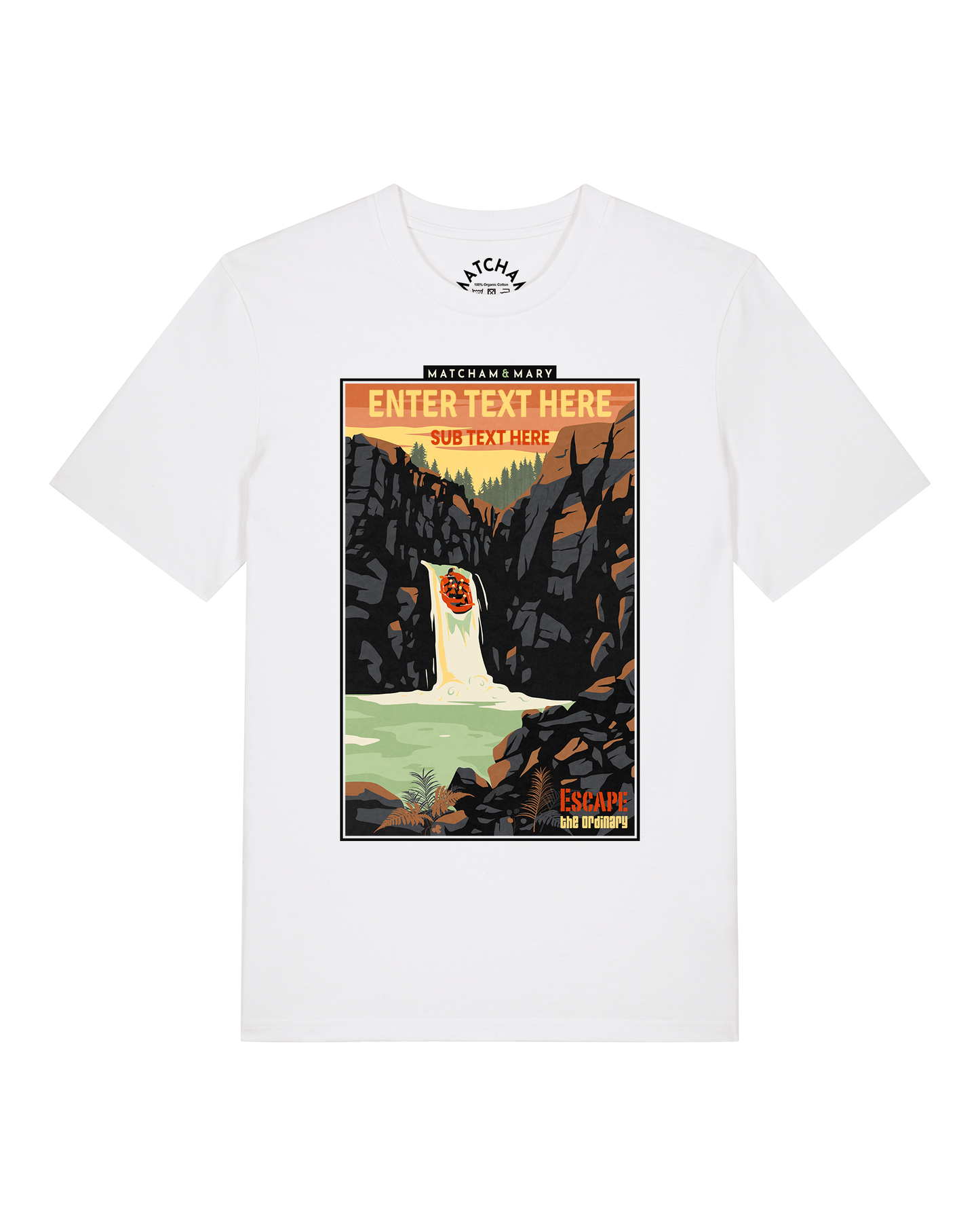 Escape The Ordinary Sunset Tee - Personalised